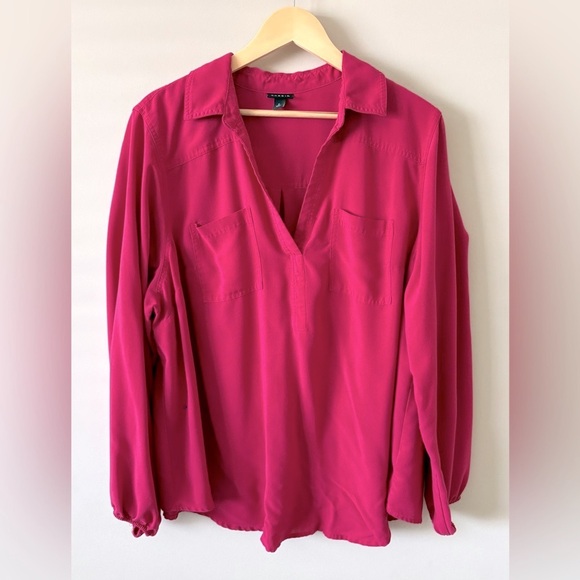 torrid Tops - Torrid Harper Blouse – Fuchsia Pink, Size 2 (2X)